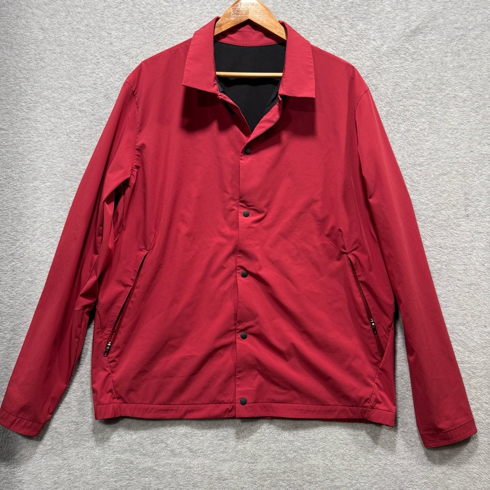 Lululemon Mens XL Coaches Jacket Oxblood Performance Jacket